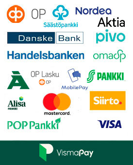 Visma-Pay pankki, luottokortti, lasku ja osamaksu